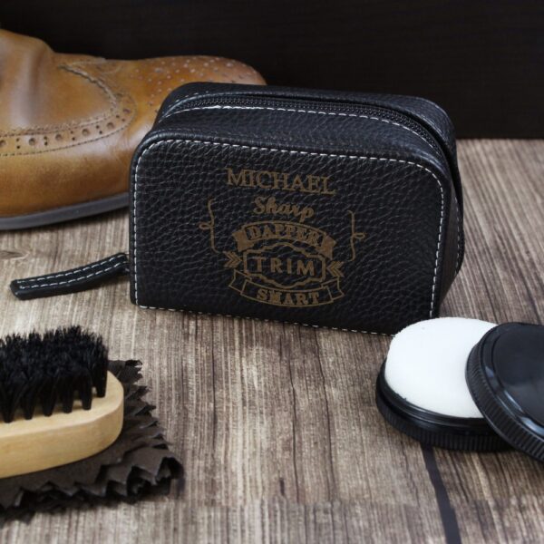 Personalised Vintage Typography Shoeshine Kit