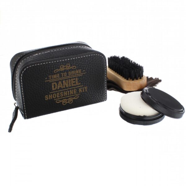 Personalised Time to Shine Shoeshine Kit - Image 2
