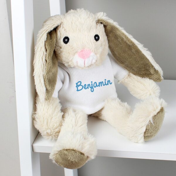 Personalised Name Only Bunny Rabbit - Blue