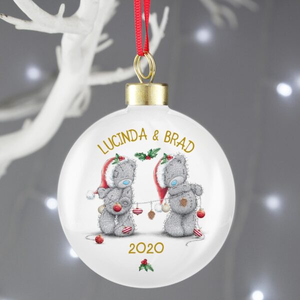 Personalised Me to You Christmas Couple's Bauble - Image 4