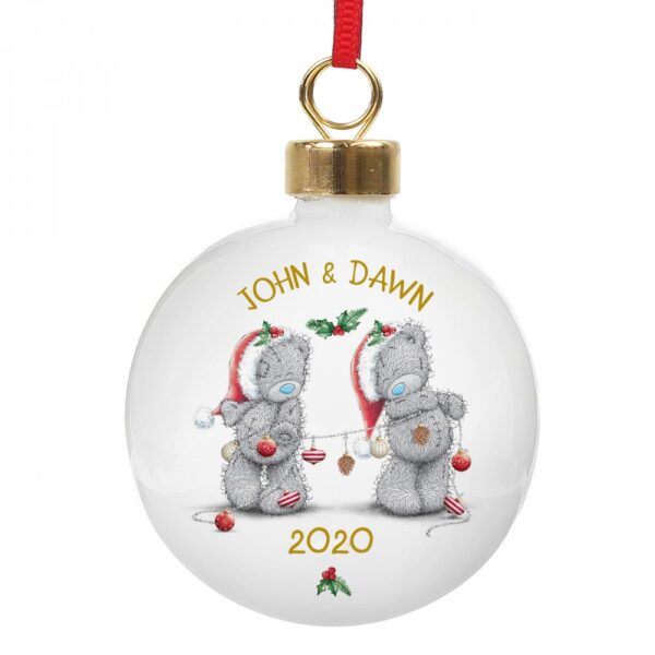 Personalised Me to You Christmas Couple's Bauble - Image 6
