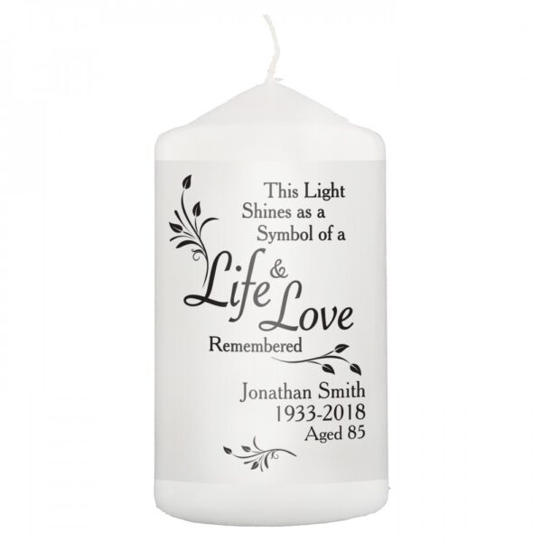 Personalised Life & Love Candle - Image 2