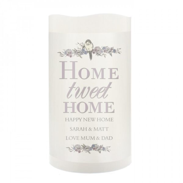 Personalised Home tweet Home LED Candle - Image 2