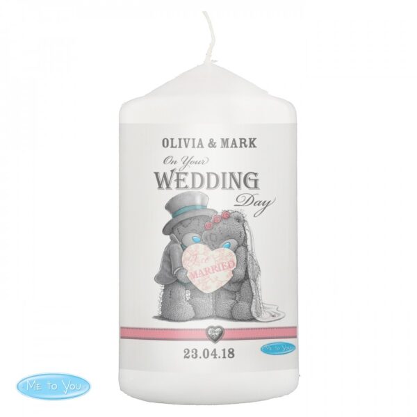 Personalised Me To You Wedding Couple Candle - Image 2