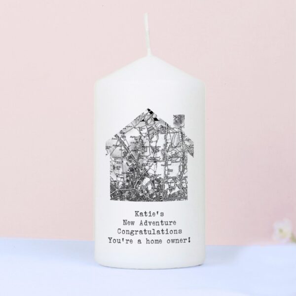 Personalised 1805 - 1874 Old Series Map Home Candle - Image 3