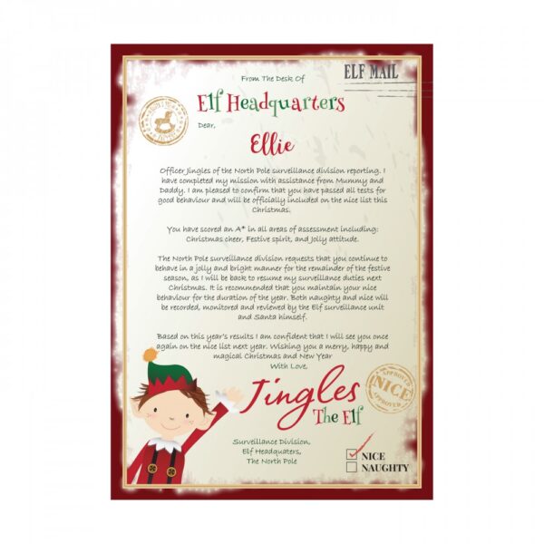Personalised Elf Surveillance Christmas Letter - Image 2