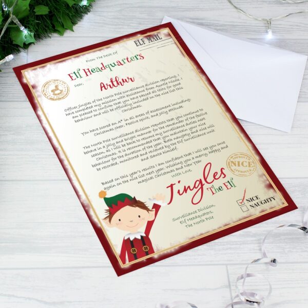 Personalised Elf Surveillance Christmas Letter - Image 3