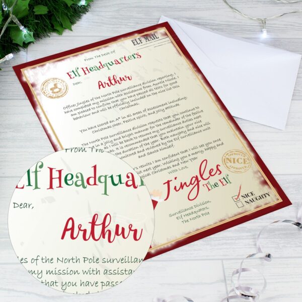 Personalised Elf Surveillance Christmas Letter - Image 4