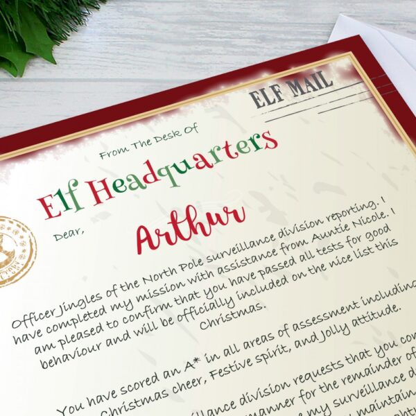 Personalised Elf Surveillance Christmas Letter - Image 6