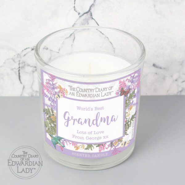 Personalised Country Diary Botanical Scented Jar Candle - Image 4