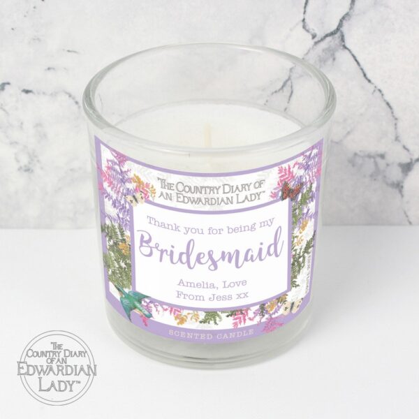 Personalised Country Diary Botanical Scented Jar Candle - Image 5