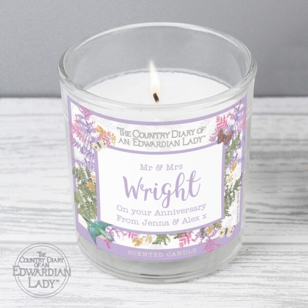 Personalised Country Diary Botanical Scented Jar Candle - Image 6