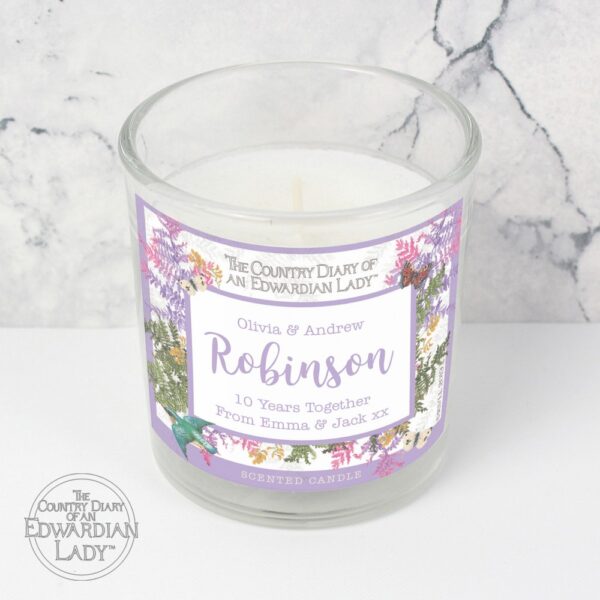 Personalised Country Diary Botanical Scented Jar Candle - Image 8