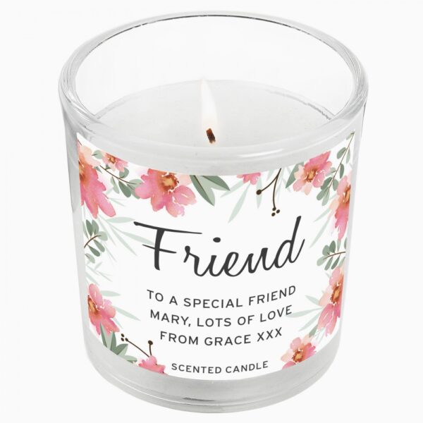 Personalised Floral Sentimental Scented Jar Candle - Image 2
