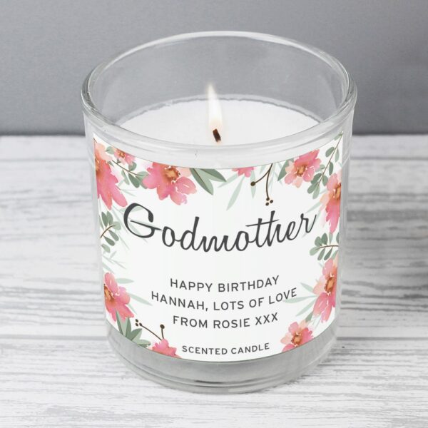 Personalised Floral Sentimental Scented Jar Candle - Image 3