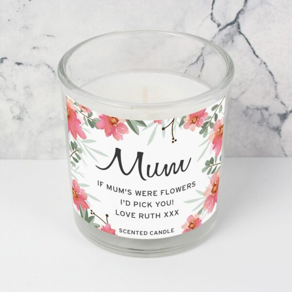 Personalised Floral Sentimental Scented Jar Candle - Image 4