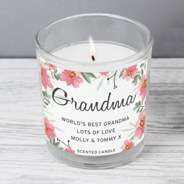 Personalised Floral Sentimental Scented Jar Candle - Image 6