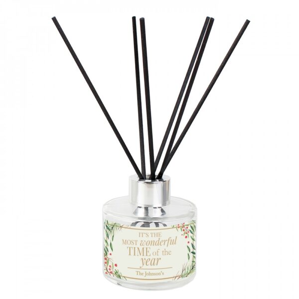 Personalised 'Wonderful Time of The Year' Christmas Reed Diffuser - Image 2