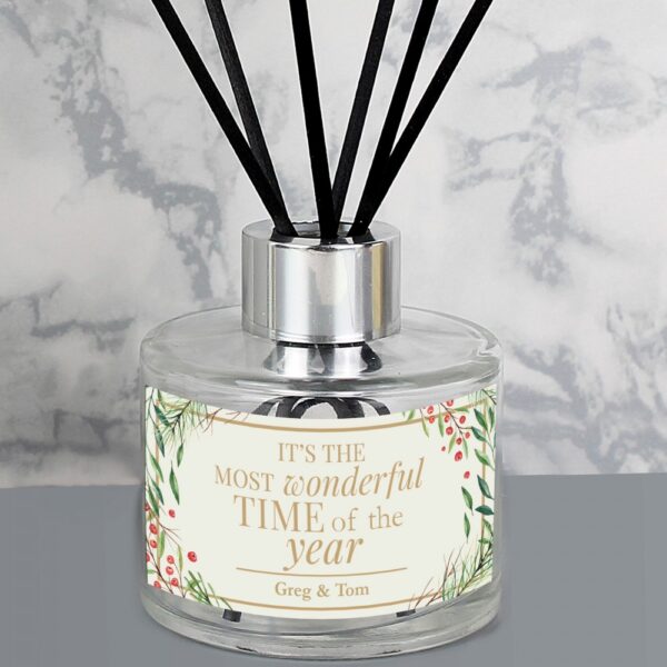 Personalised 'Wonderful Time of The Year' Christmas Reed Diffuser - Image 5