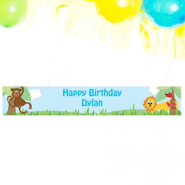 Personalised Boys Animal Banner - Image 3