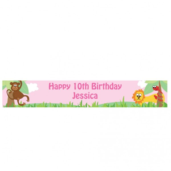 Personalised Girls Animal Banner - Image 2