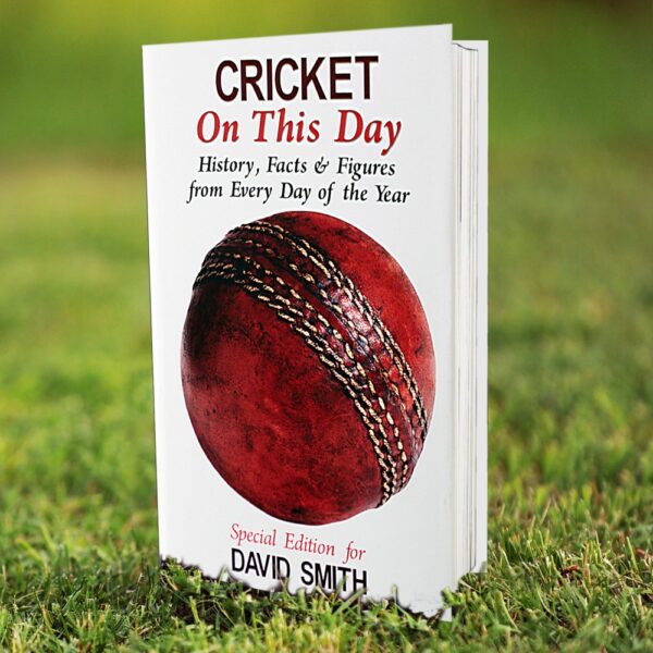 Personalised Cricket On This Day Book