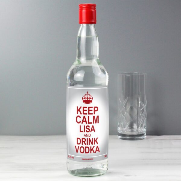 Personalised Keep Calm Vodka - Image 3