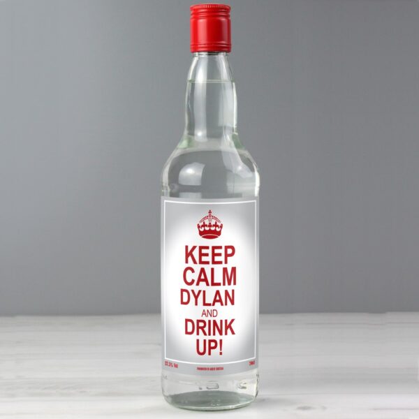 Personalised Keep Calm Vodka - Image 4