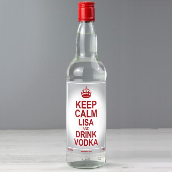 Personalised Keep Calm Vodka - Image 5