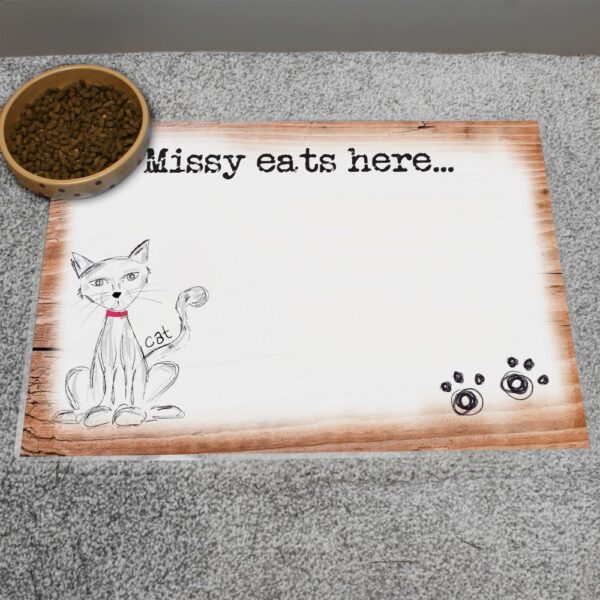 Personalised Scribble Cat Placemat