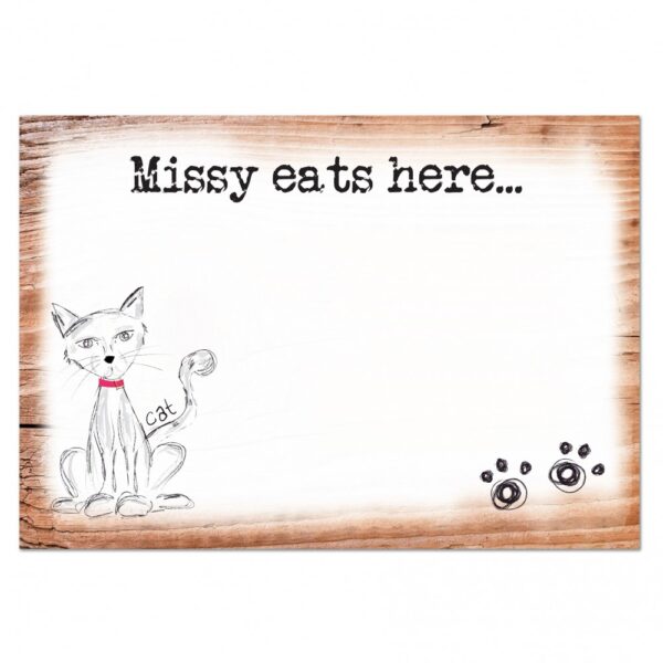 Personalised Scribble Cat Placemat - Image 2