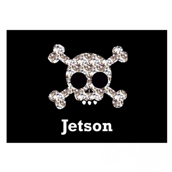 Personalised Skull and Crossbones Pet Placemat - Image 2