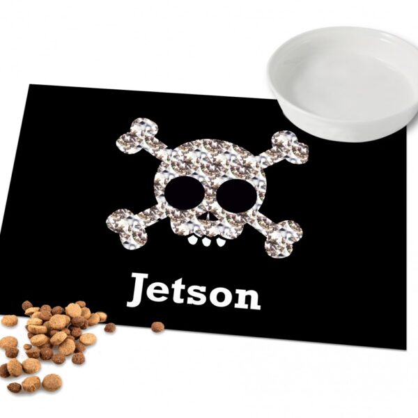 Personalised Skull and Crossbones Pet Placemat - Image 6