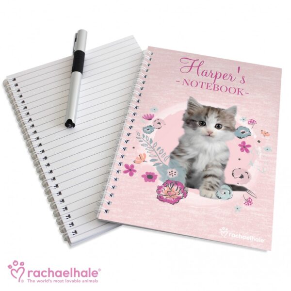 Personalised Rachael Hale Cute Kitten A5 Notebook - Image 3