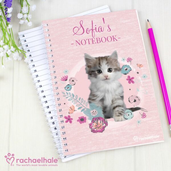 Personalised Rachael Hale Cute Kitten A5 Notebook - Image 5