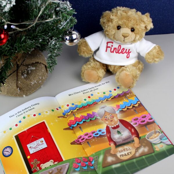 Personalised Magical Christmas Adventure Story Book and Personalised Teddy Bear - Image 3