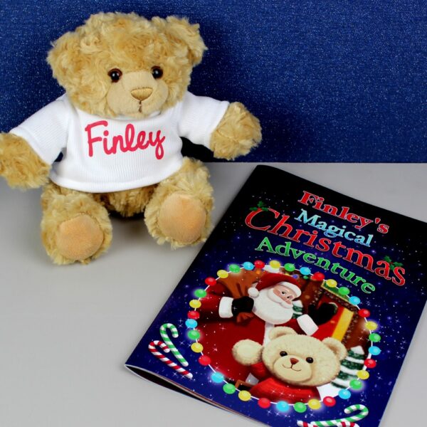 Personalised Magical Christmas Adventure Story Book and Personalised Teddy Bear - Image 4