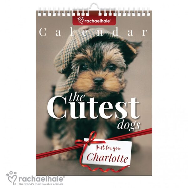 Personalised Rachael Hale 'The Cutest Dogs' A4 Wall Calendar - Image 2