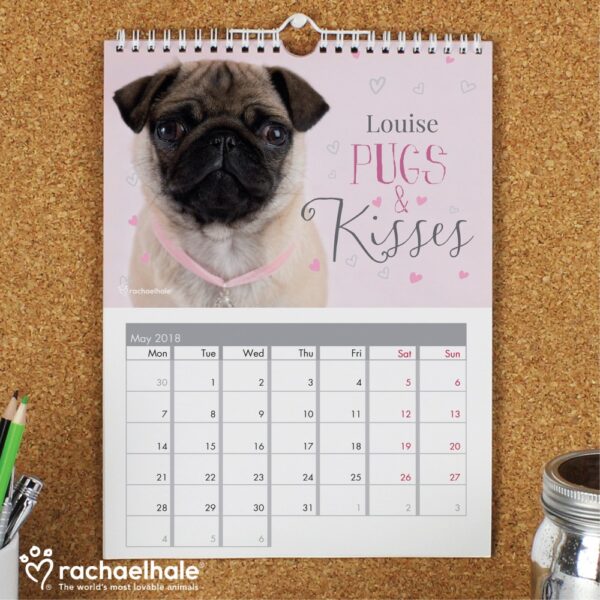 Personalised Rachael Hale 'The Cutest Dogs' A4 Wall Calendar - Image 5