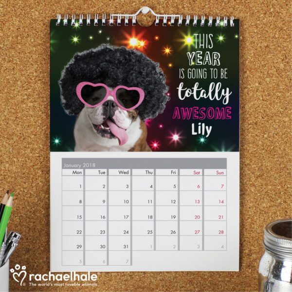 Personalised Rachael Hale Fun Animals A4 Wall Calendar - Image 5