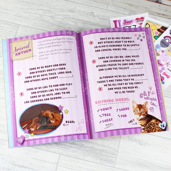 Personalised Rachael Hale Adorable Animals Activity Book With Stickers - Image 11