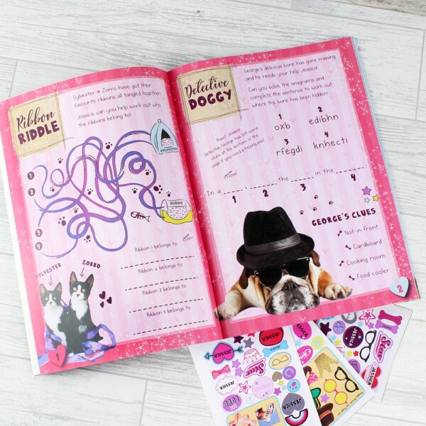Personalised Rachael Hale Adorable Animals Activity Book With Stickers - Image 4