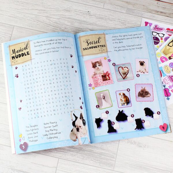 Personalised Rachael Hale Adorable Animals Activity Book With Stickers - Image 5
