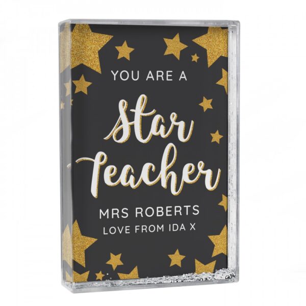 Personalised You Are A Star Teacher Glitter Shaker - Image 2