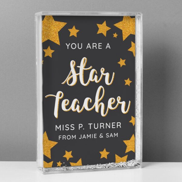 Personalised You Are A Star Teacher Glitter Shaker - Image 4