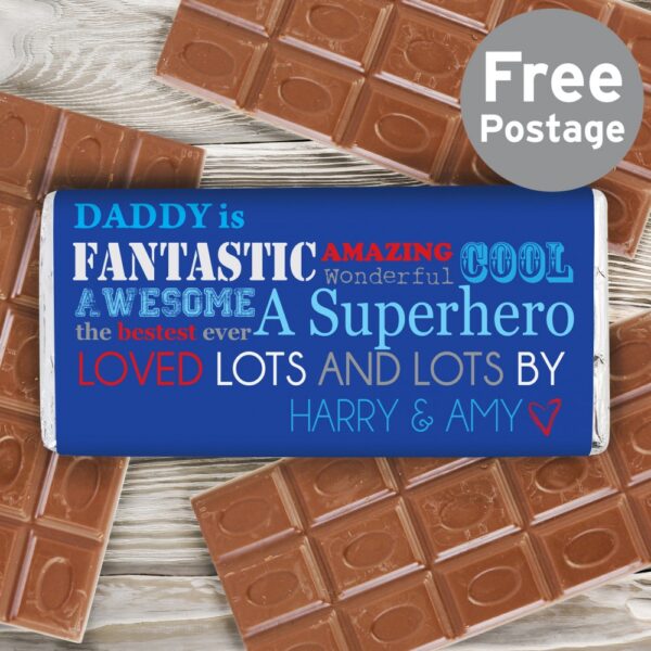 Personalised He Is Milk Chocolate Bar