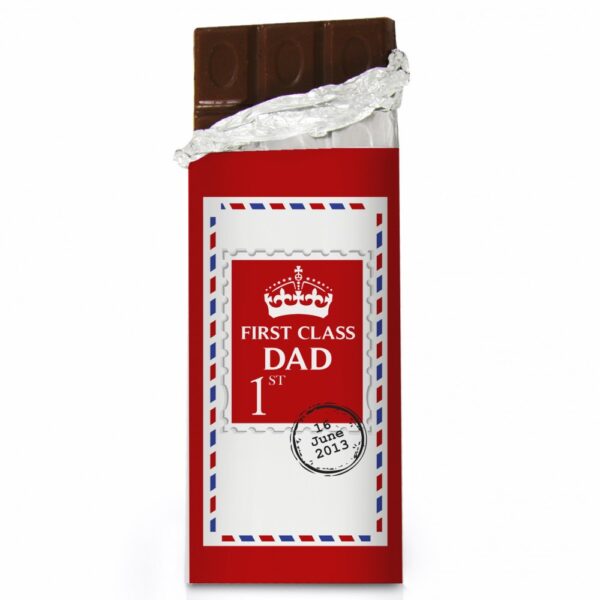 Personalised 1st Class Milk Chocolate Bar - Image 2