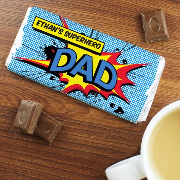 Personalised Super Hero Comic Book Chocolate Bar - Image 4