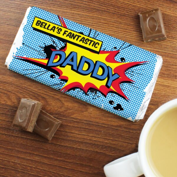 Personalised Super Hero Comic Book Chocolate Bar - Image 5