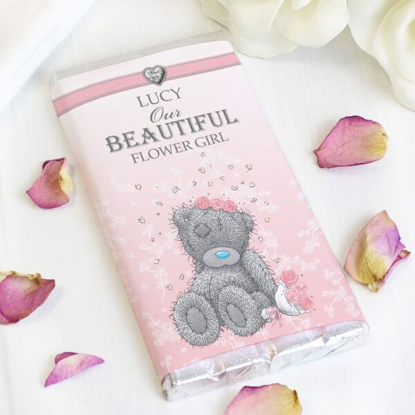 Personalised Me To You Girls Wedding Milk Chocolate Bar - Image 4